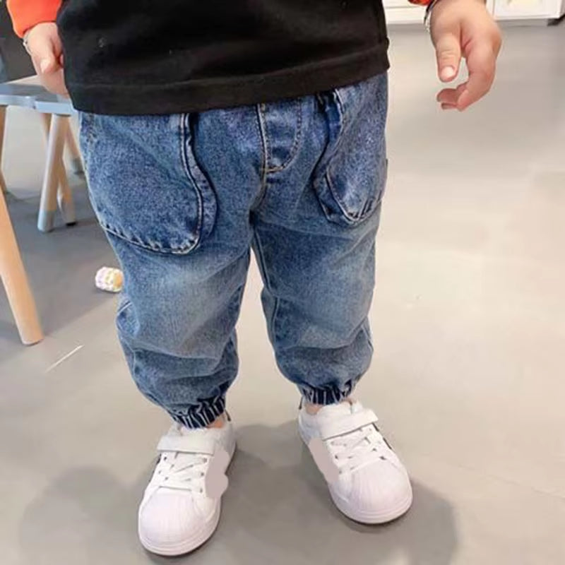 Boys Pants Kids Autumn Spring Clothes Trousers Children Denim Pants for Baby Boy Jeans Toddlers Blue