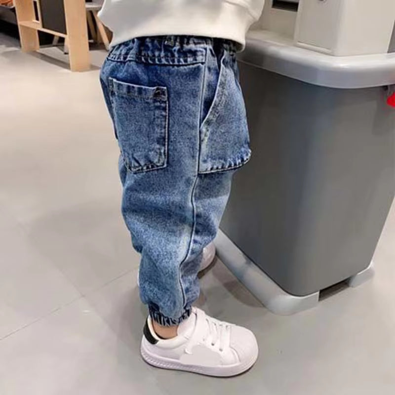 Boys Pants Kids Autumn Spring Clothes Trousers Children Denim Pants for Baby Boy Jeans Toddlers Blue