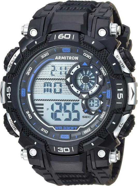 Sport Men'S Digital Chronograph Resin Strap Watch, 40/8397