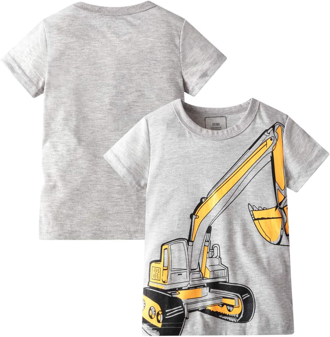 Toddler Boys Shirts Clothes Short-Sleeve Little Kids T Shirts Boys' Tops, Tees & Shirts Graphic TEE Age 2-7 Years 4-Pack